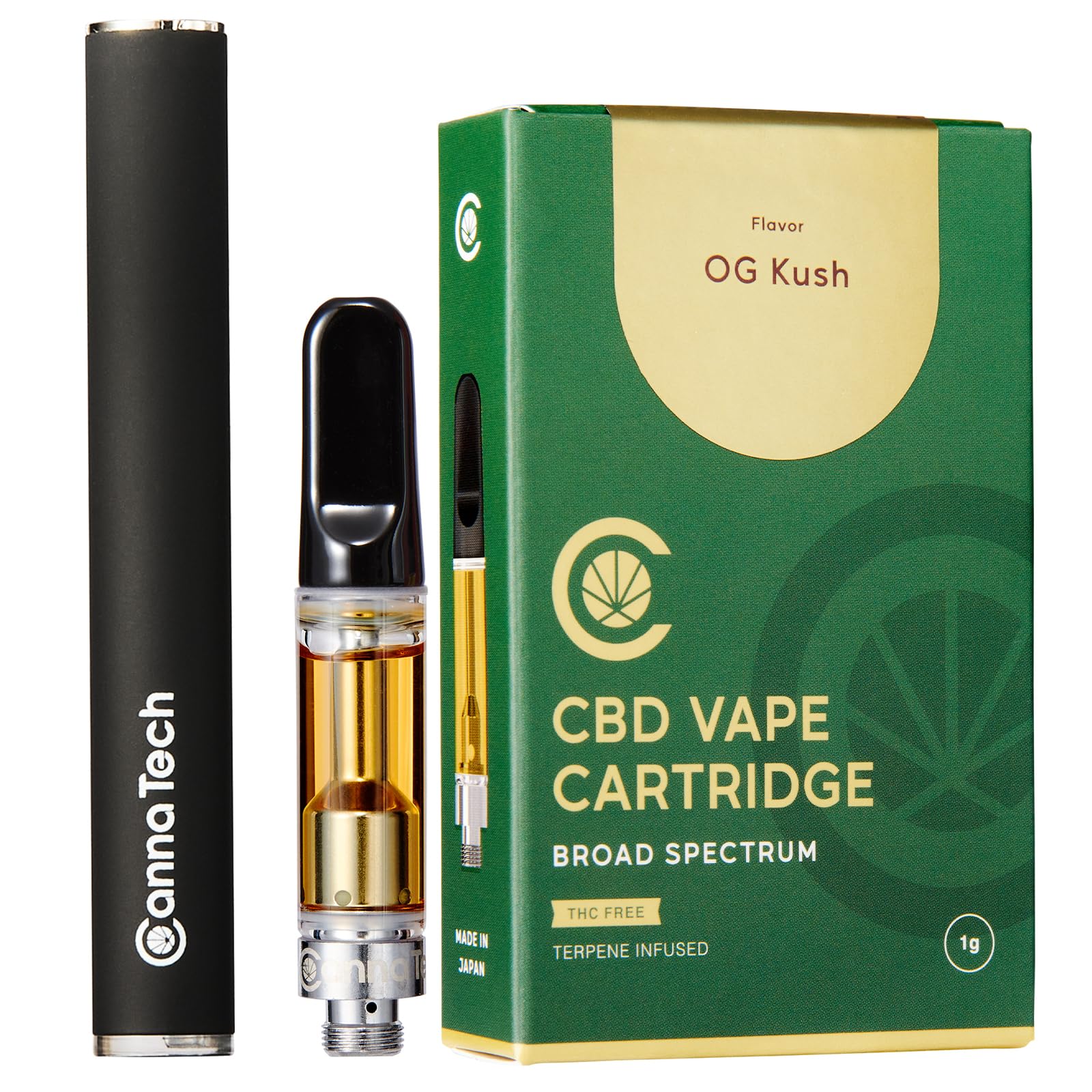 CNP 1.0ml 高濃度リキッド OG Kush 510規格 CBD CBN（CNP 0.5ml 