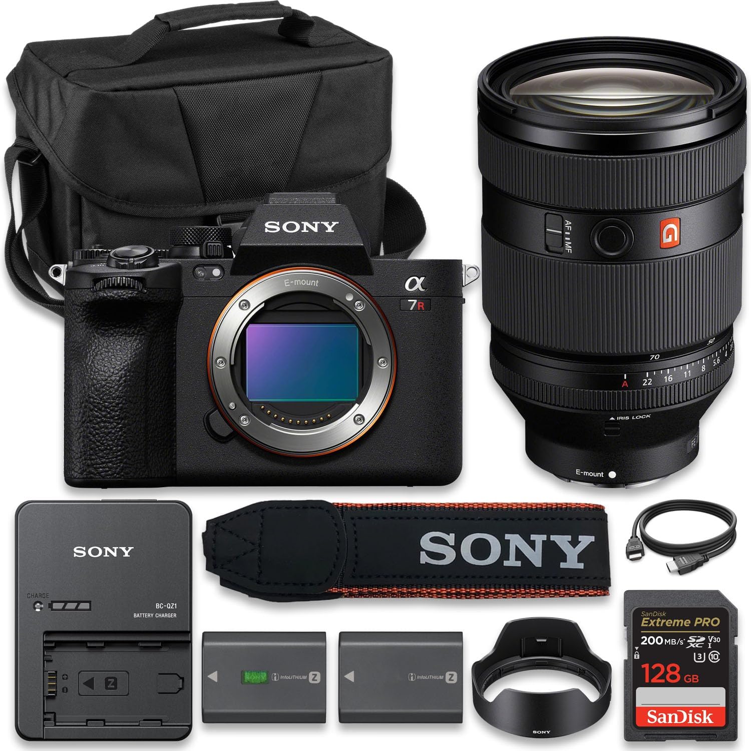 Alpha 7R V Full-Frame Mirrorless Camera with Sony FE 28-70mm f/2 GM Lens