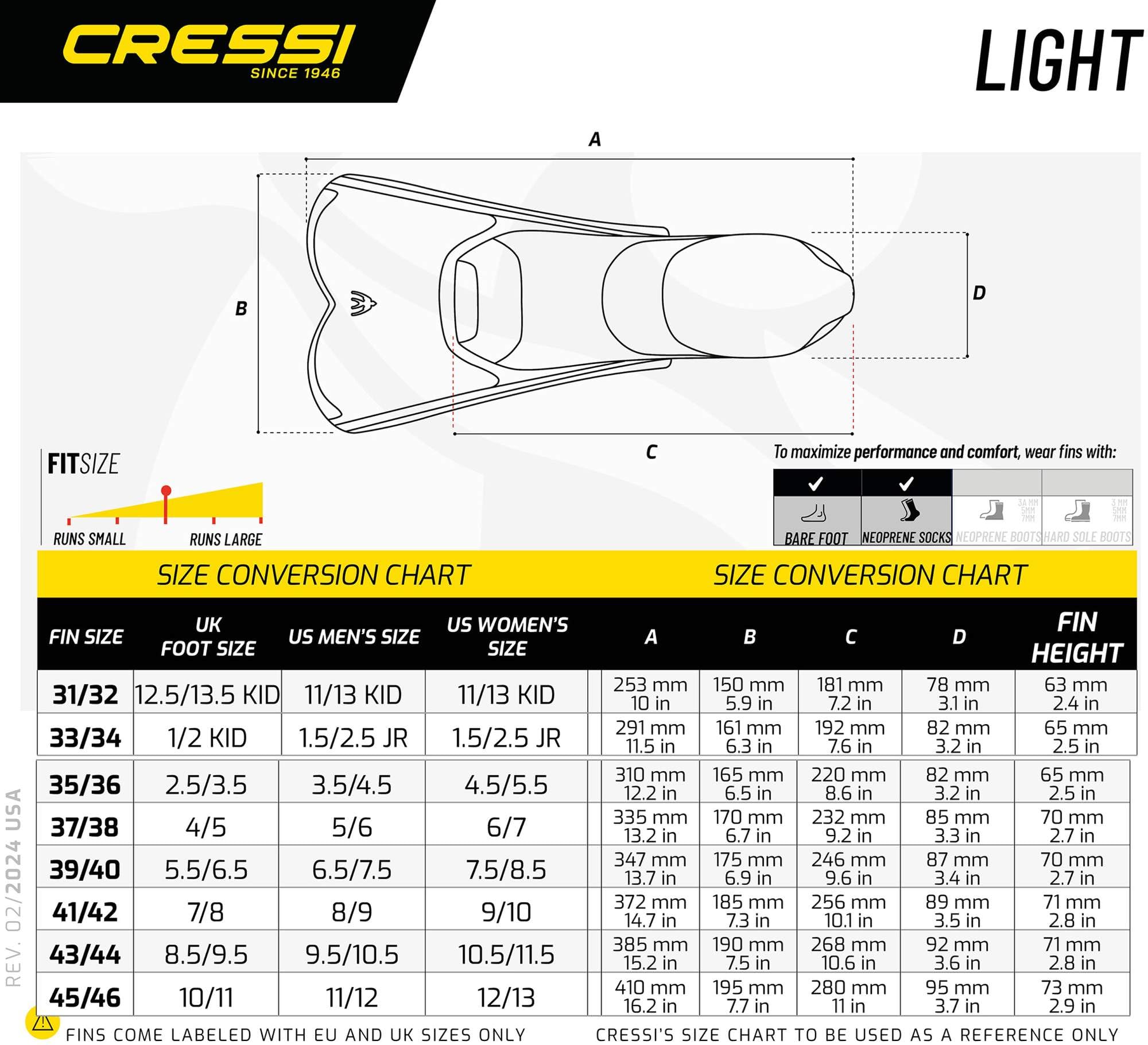 Cressi Light Kid FINS