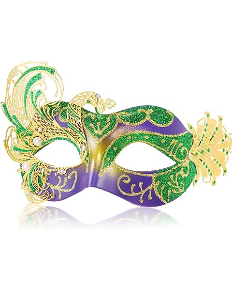 2025 New Mardi Gras Mask for Women-Swan Masquerade Venetian Mask - Carnival Mask fo...