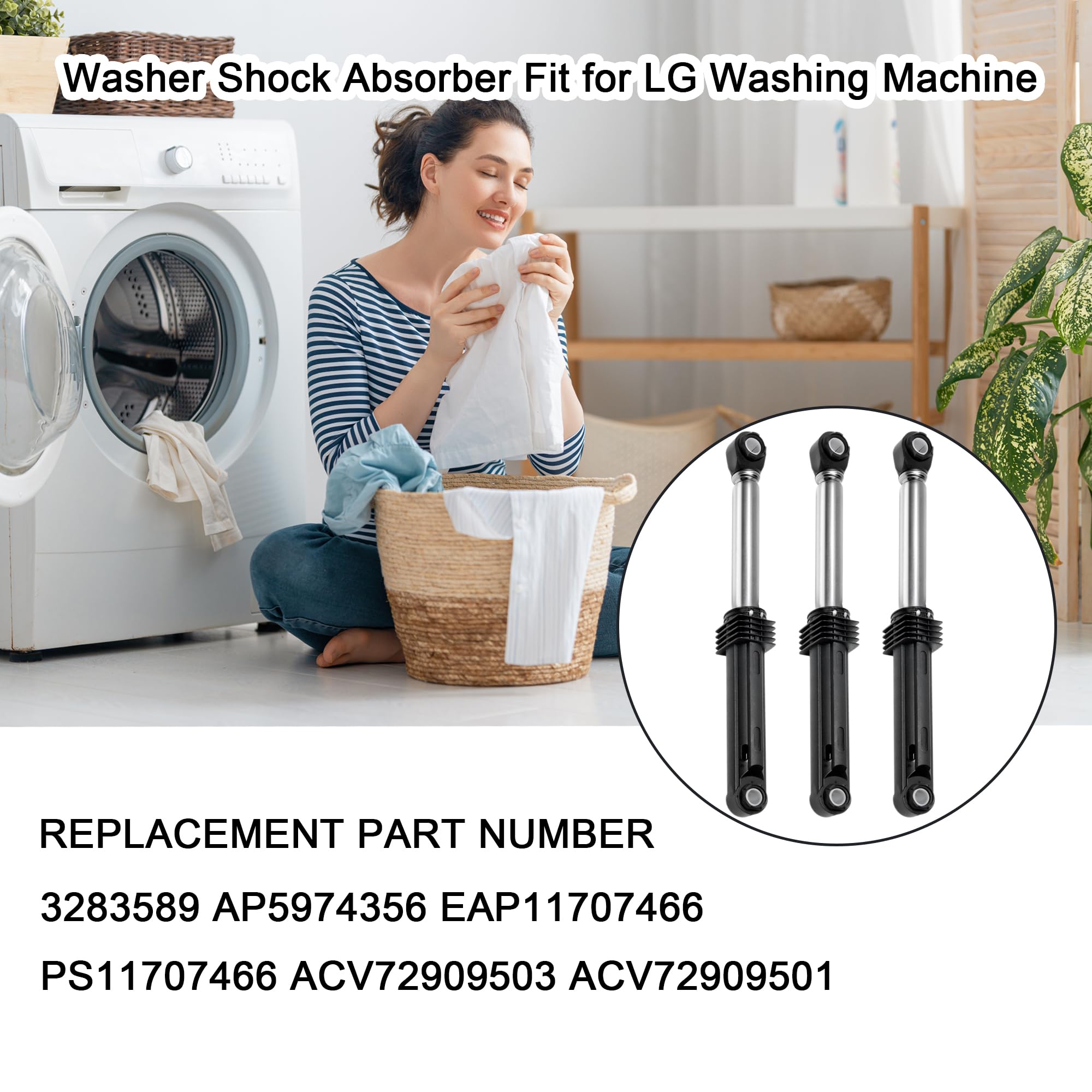 ACV72909503 ACV72909501 Washer Shock Absorber Fit for LG Kenmore Elite — Amazon image 4