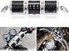 PSLER Motorcycle Music Player, Waterproof Bluetooth Wireless Speaker Jet Ski Stereo Sound System Radio for Motorcycle Scooter Bike ATV Handlebar Mount FM Radio MP3 Player Silver