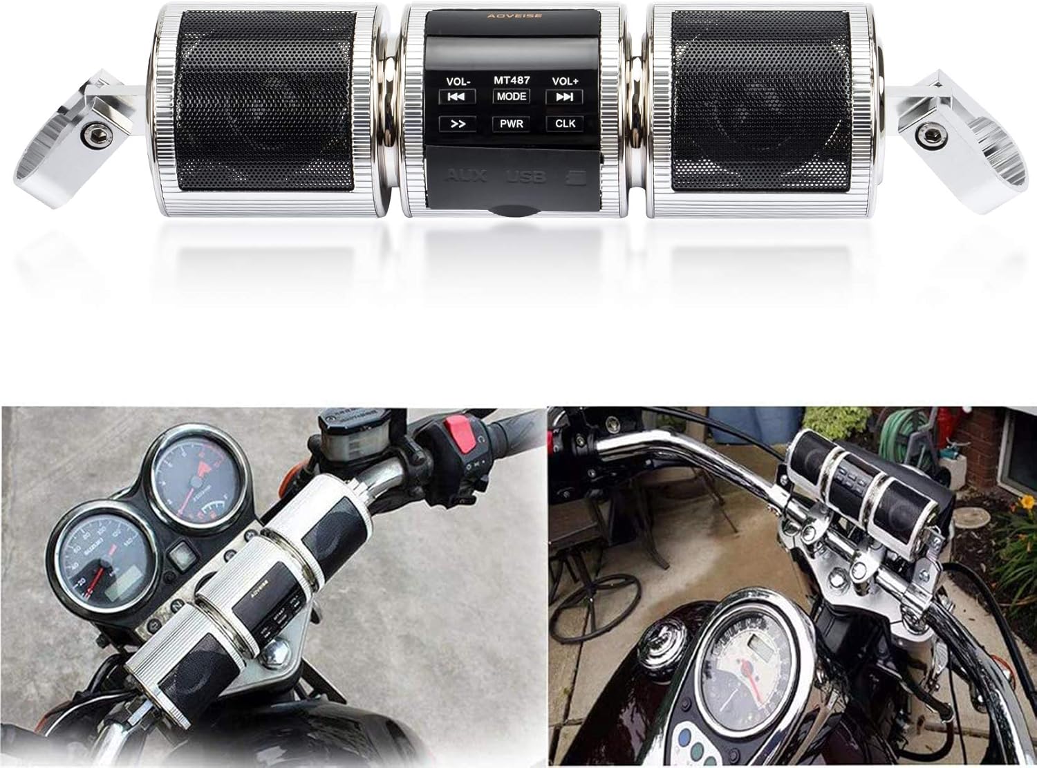 PSLER Motorcycle Music Player, Waterproof Bluetooth Speaker Jet Ski