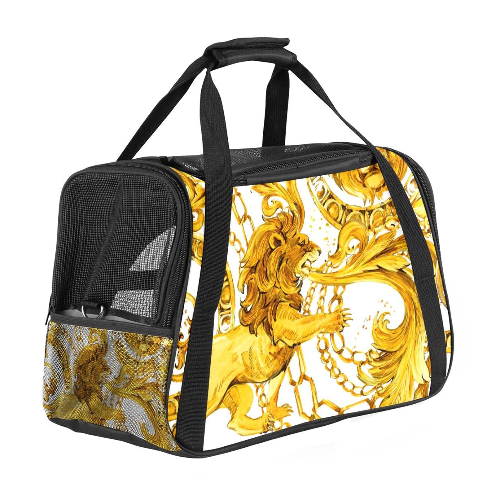 Sac de transport chien chat 43x25x30 cm filet souple aéré