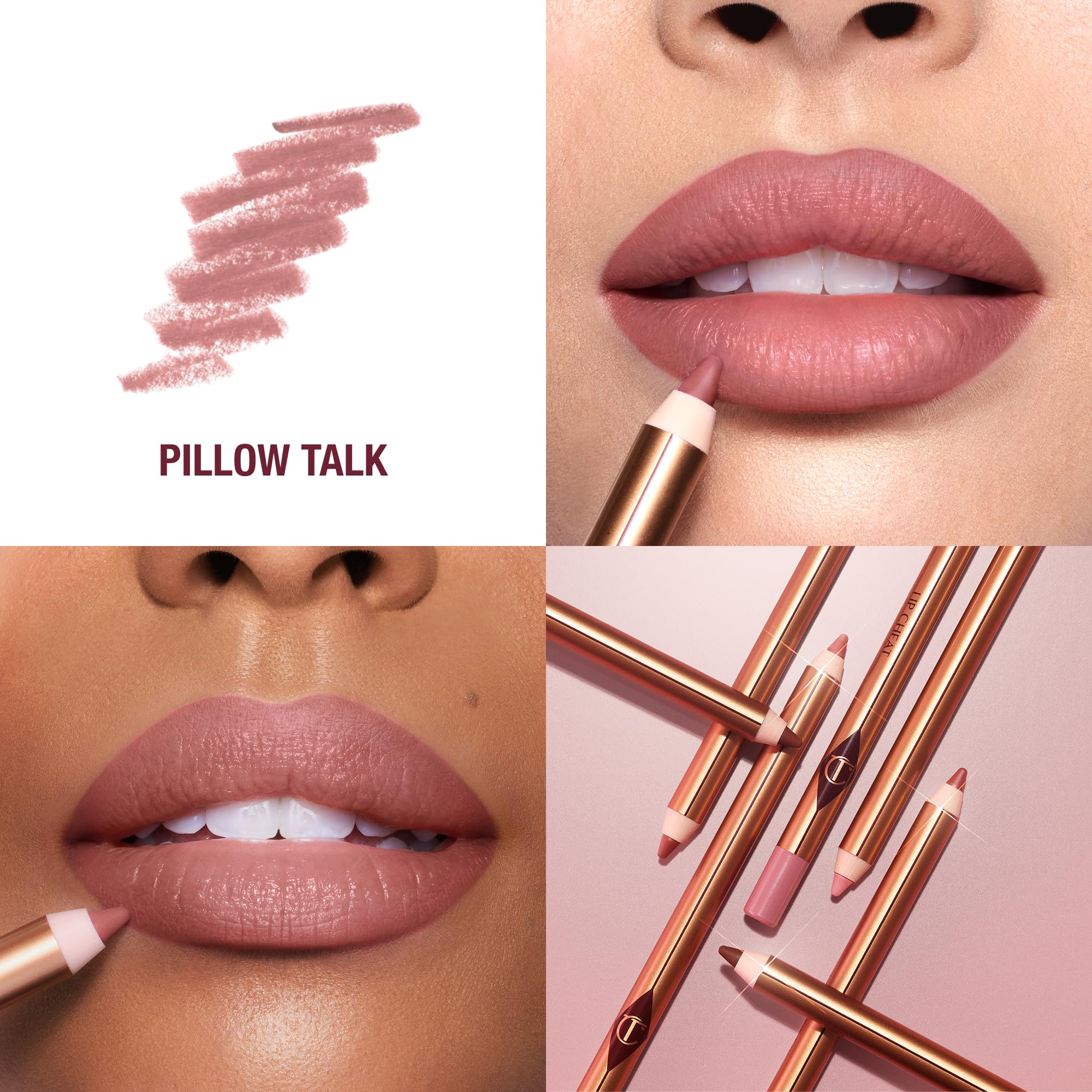 Charlotte Tilbury Lip Cheat Lip Liner Pencil - Gives Lips a Fuller-Looking, Defined Pout - Enriched with Jojoba Oil & Hyaluronic Acid - Waterproof, Smudge-Proof & Transfer-Proof