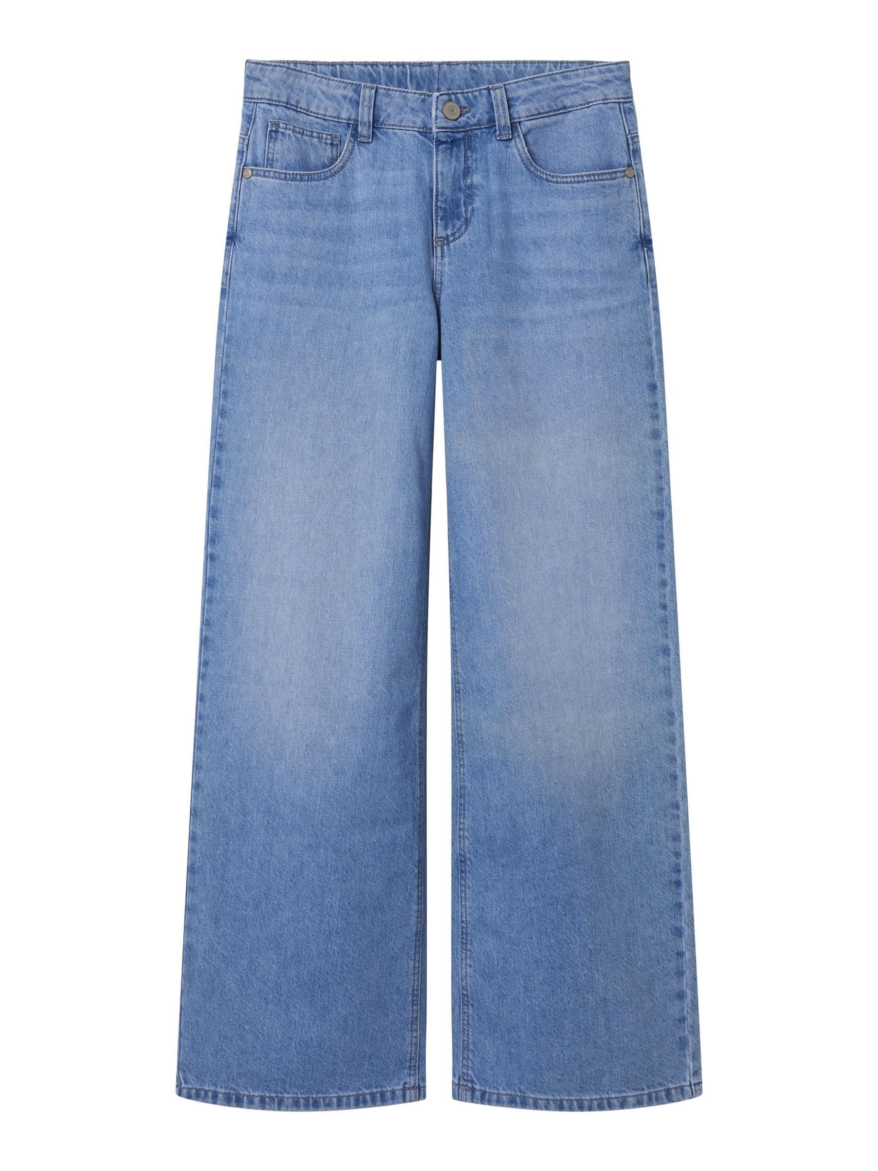 Mädchen Wide Leg Jeans – Breite Denim Hose aus 100% Baumwolle – Relaxed Fit Kinderjeans