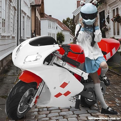 49 cc 4 tiempos motor de gasolina mini motocicleta con motor de 4 tiempos para niños, asiento acolchado, estilo libre, mini bicicleta de motor para disponible en Yaxa Colombia