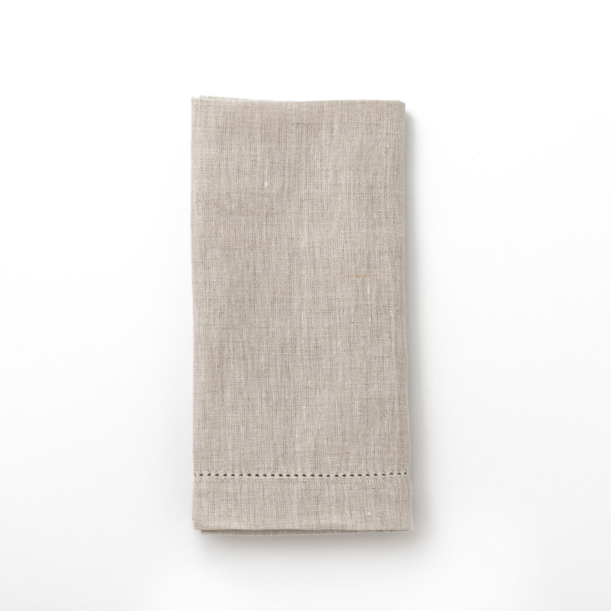 CLIO & CLOVER Leinenservietten – Naturleinenservietten, Set mit 4 Stück, 100 % Leinen, Hohlsaum, luxuriöses Design, wird wunderschön verpackt von der Londoner Marke Clio and Clover geliefert