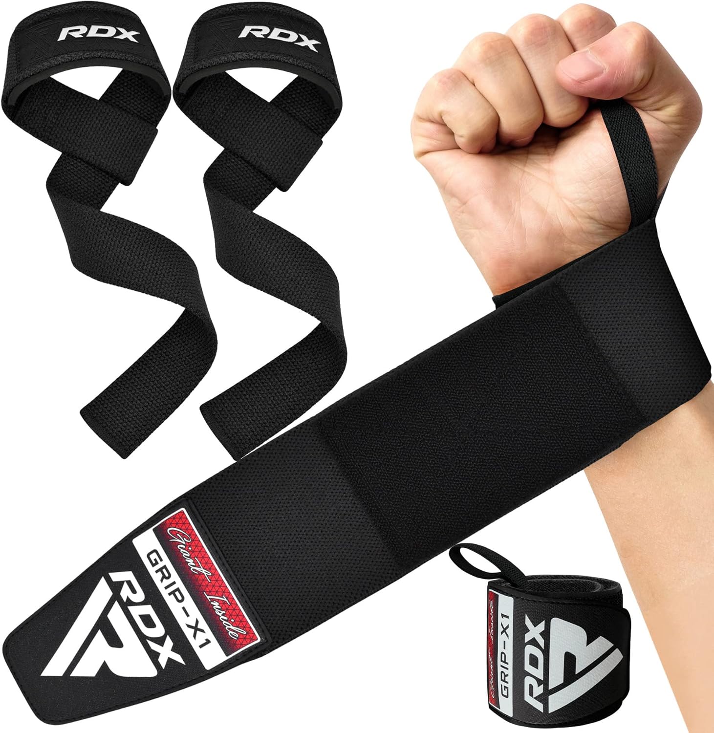 RDX Weight Lifting Wrist Wraps with Gym Straps