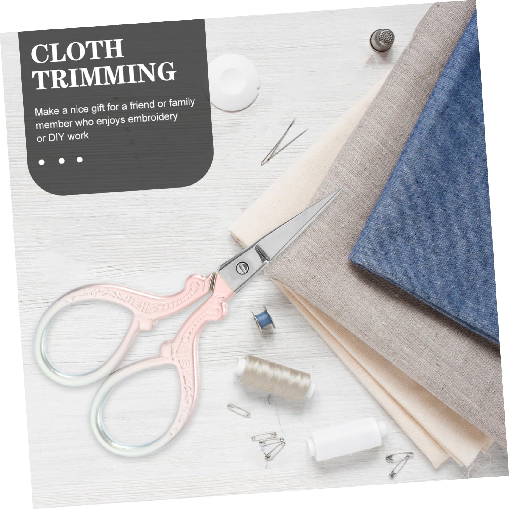 Lurrose 5pièces Ciseaux De Couture Portables Avec Ciseaux à Dégradé Pour Broderie Travaux Manuels Et Pour Petits Travaux De Couture Et Artisanat