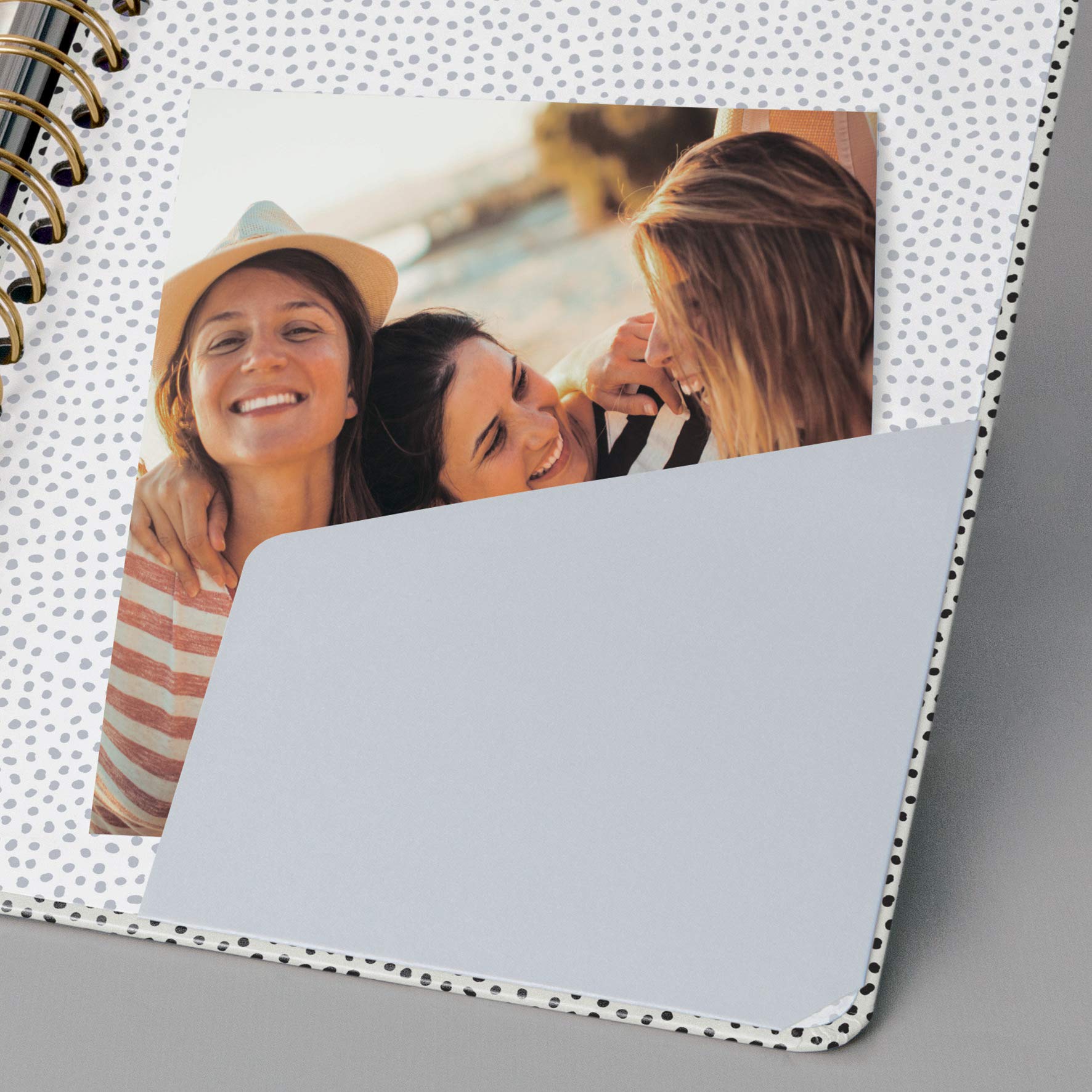 SIGEL JN601 Spiral notebook premium, A5, dotted, hardcover, 240 pages, White/Black/Pink, 2 Pieces - Jolie - Image 3