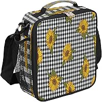 Vista 8 de Lonchera Flamingo para niños, bolsa de almuerzo aislada con piña para niñas y niños, bolsa de preparación de comidas congelable con correa