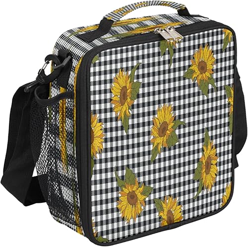 Miniatura 8 de Lonchera Flamingo para niños, bolsa de almuerzo aislada con piña para niñas y niños, bolsa de preparación de comidas congelable con correa