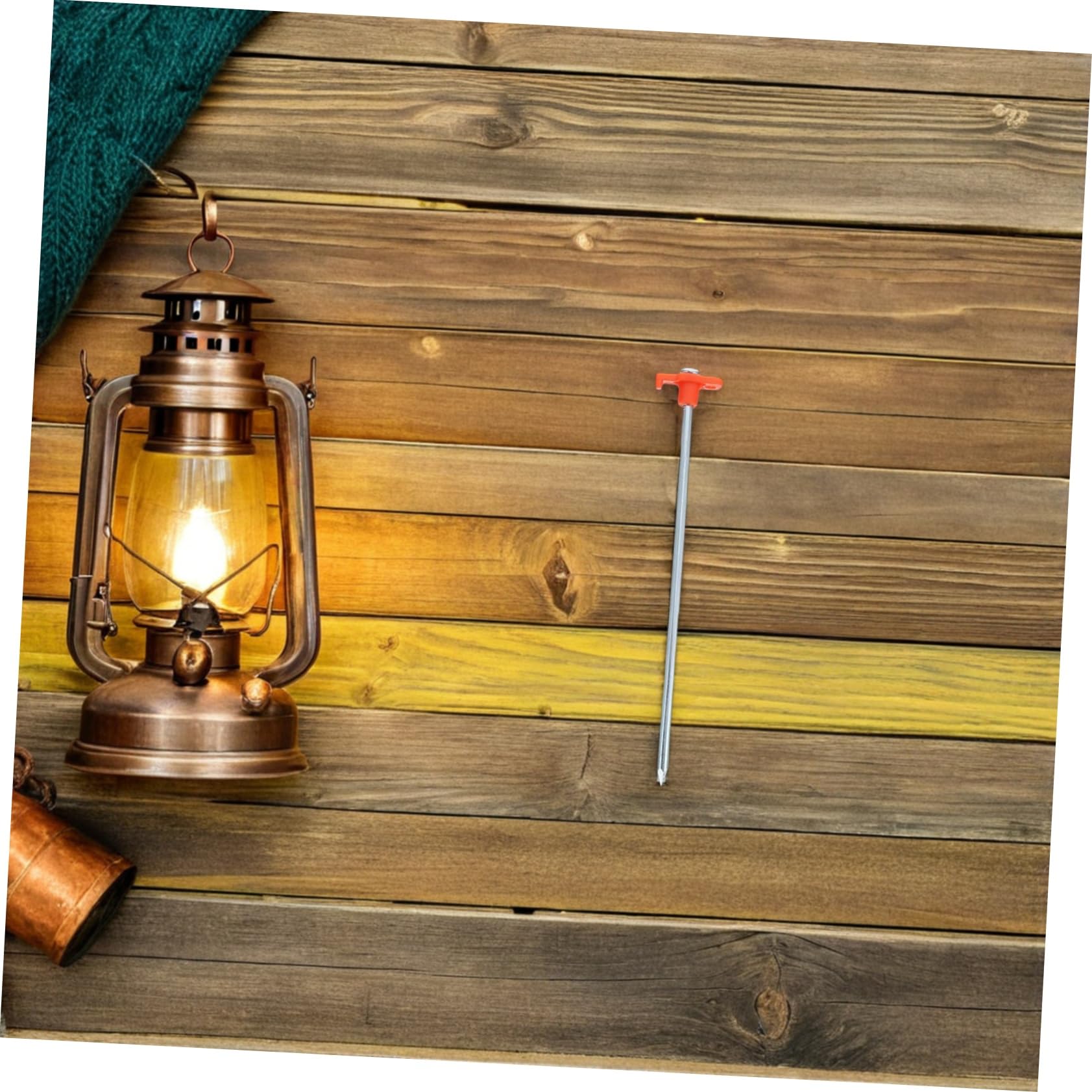 SUPVOX 12pièces Lot de Piquets De Tente Métalliques pour Camping Ancrages pour Sable Herbe Et Rochers Résistants Au Vent