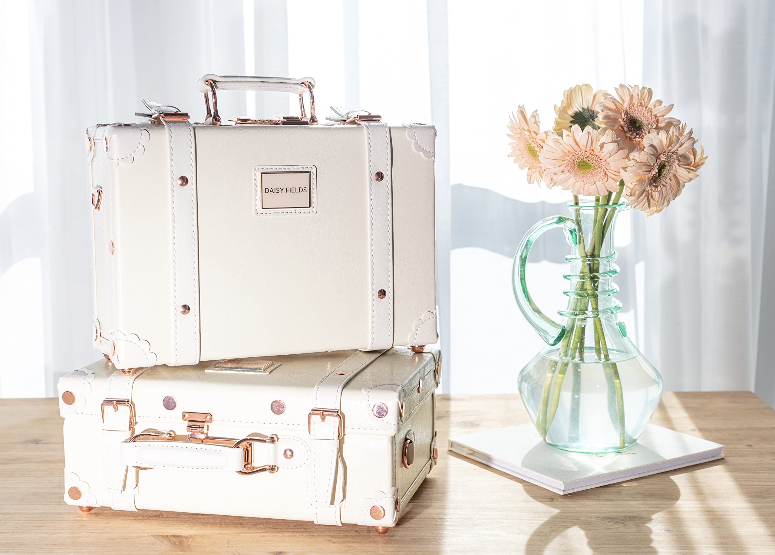 Personalized Wedding Keepsake from Daisy Fields. Elegant gift, wedding keepsake box, wedding trunk, wedding memento box