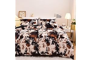 Ultra-Cozy Cow Print Comforter Set King: Experience a Snuggly Farm Retreat