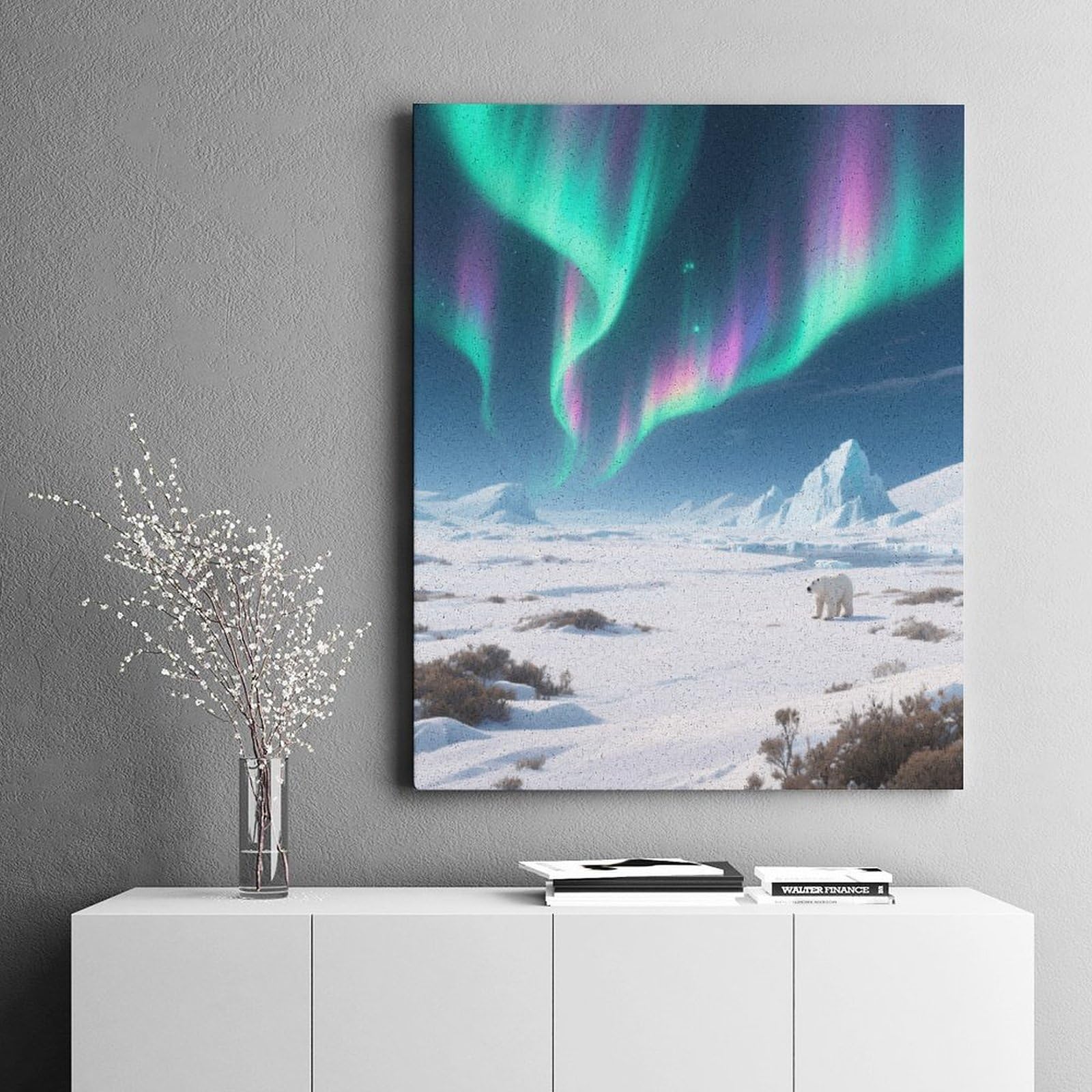 KOAYUBFC Polar Wasteland Malen nach Zahlen Kit für Erwachsene Anfänger Erwachsene Malen nach Zahlen Kits auf Leinwand DIY Acryl Ölfarben Malerei mit Pinseln als Geschenk Home Wall Decor