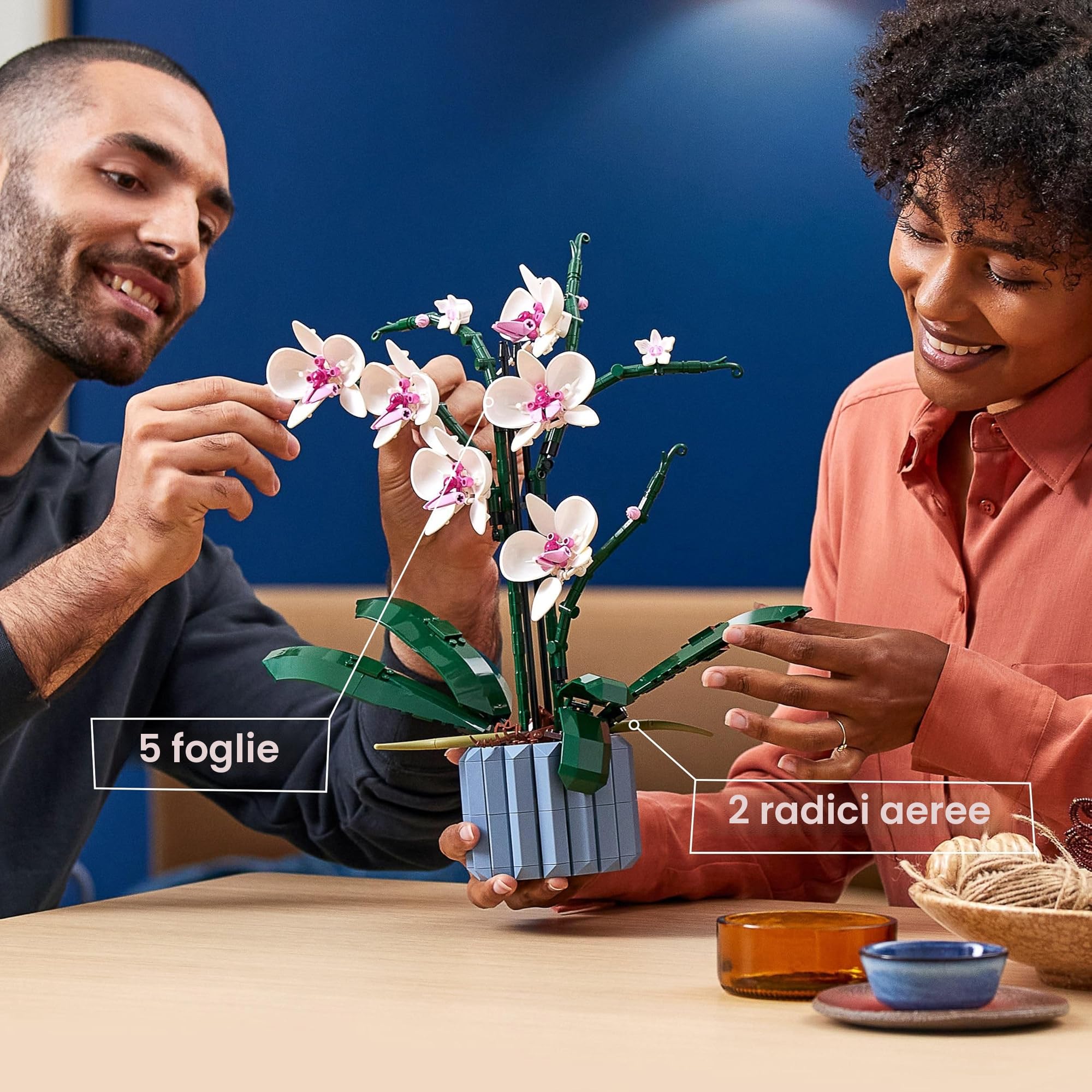 Lego Icons Orchidee 10311: Set di Decorazioni Floreali della Collezione Botanical Con Sacchetto di Polietilene, per Adulti