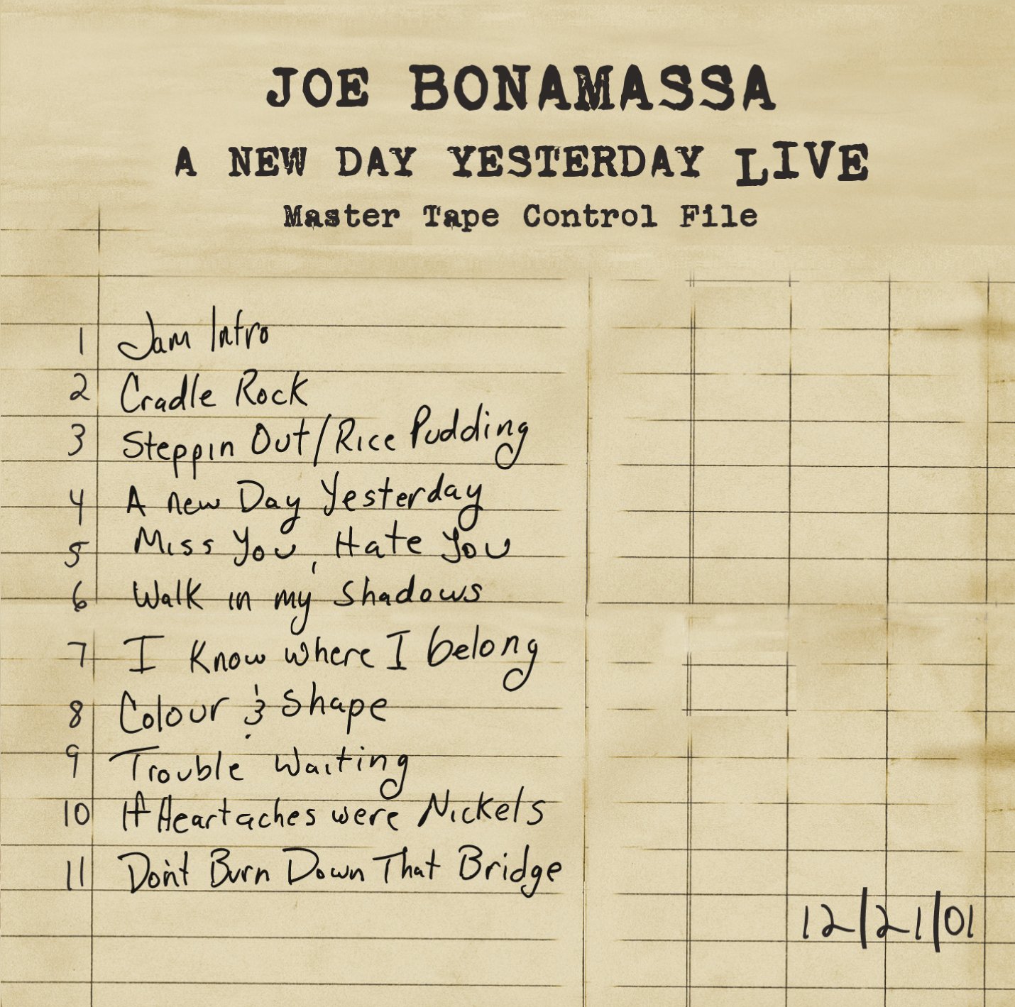 Joe Bonamassa A New Day Yesterday Live CD PRD71542 NEW