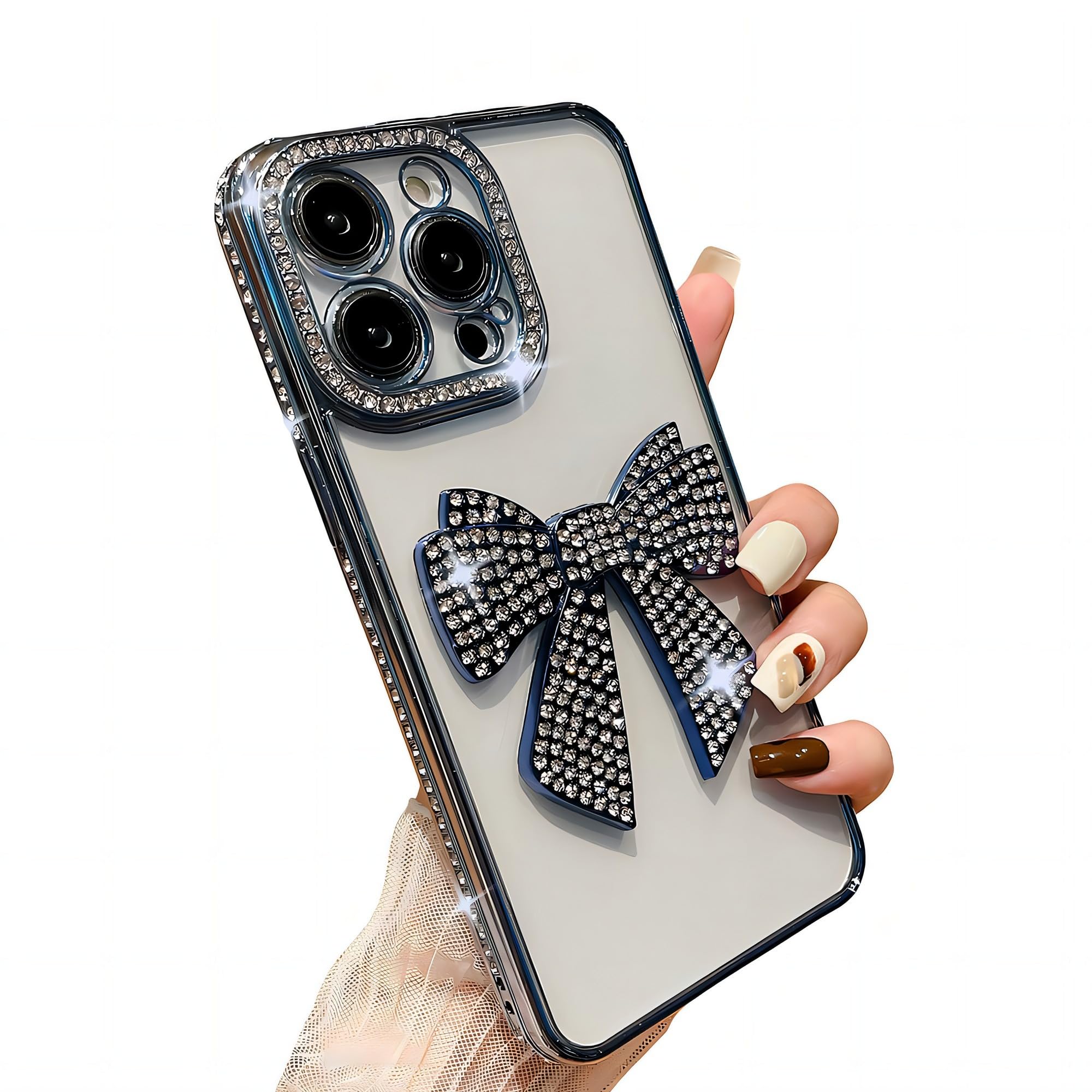 Amazon.com: YAOZOCASE for iPhone 11 Pro Max Case,Bow，Blue