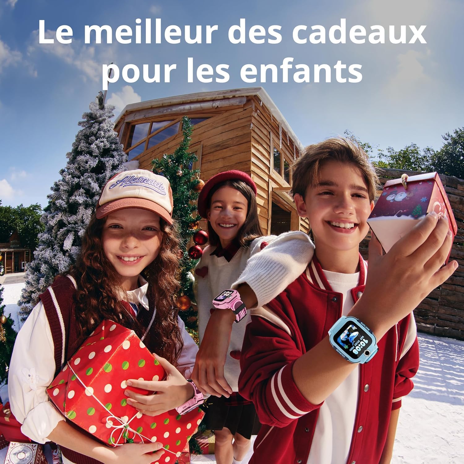 imoo Watch Phone, Montre connectée 4G pour Enfants avec appels vidéo HD, Suivi GPS en Temps réel, Étanchéité IPX8 (Z3, Bleu)