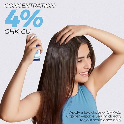 Miniatura 3 de Suero para el crecimiento del cabello, péptido de cobre GHK-Cu para el crecimiento del cabello y suero del cuero cabelludo, 2400 mg, spray