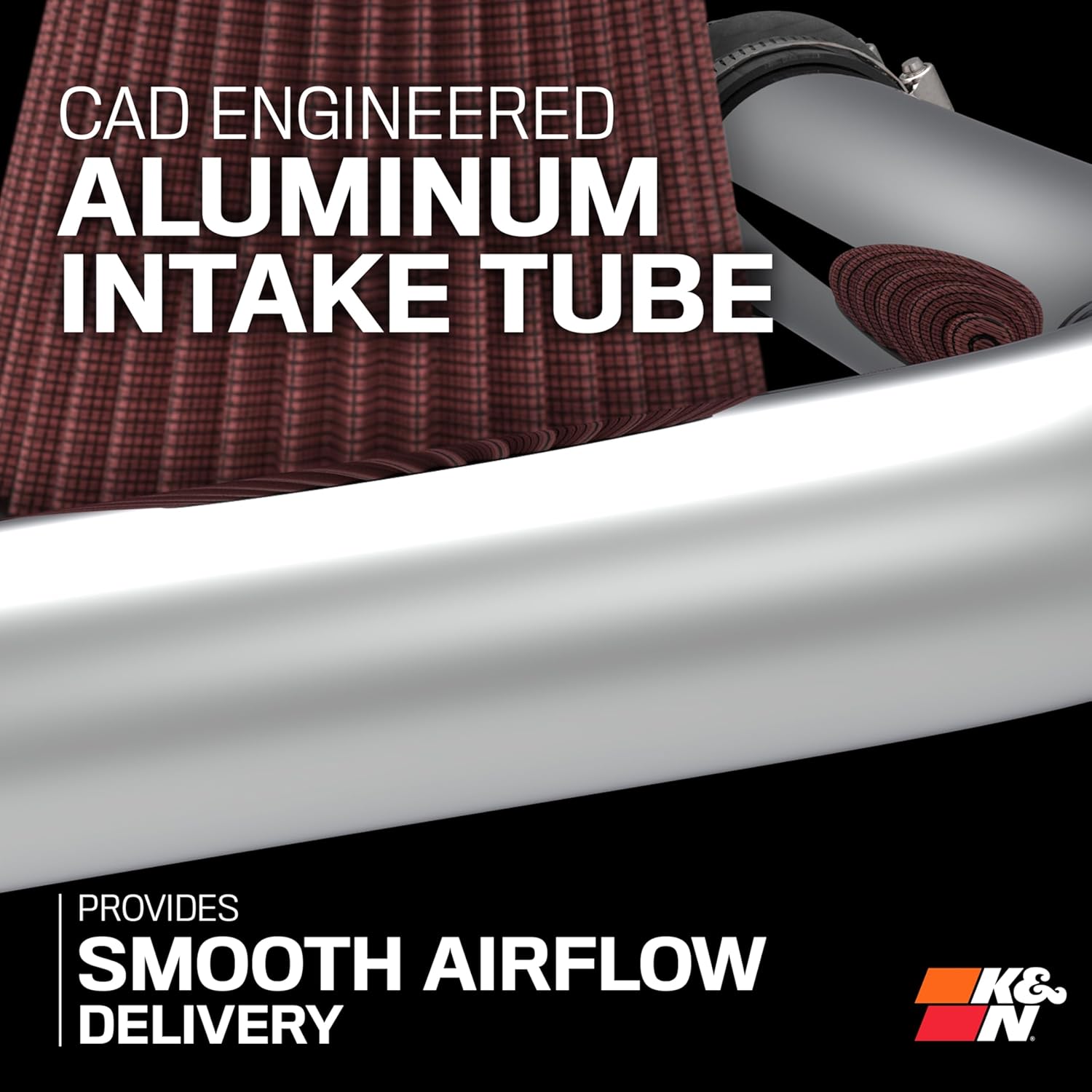 K&N Cold Air Intake System: High-Flow Air Filter, Increase Performance & Acceleration: Compatible with 2013-2020 Acura/Honda: TLX, Accord, 69-1212TS