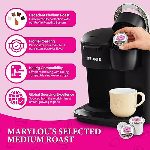 Miniatura 4 de Marylou's Café  Café gourmet con sabor a crema de almendras tostadas  Cápsulas de café de una sola porción, compatible con cafeteras Keurig  12