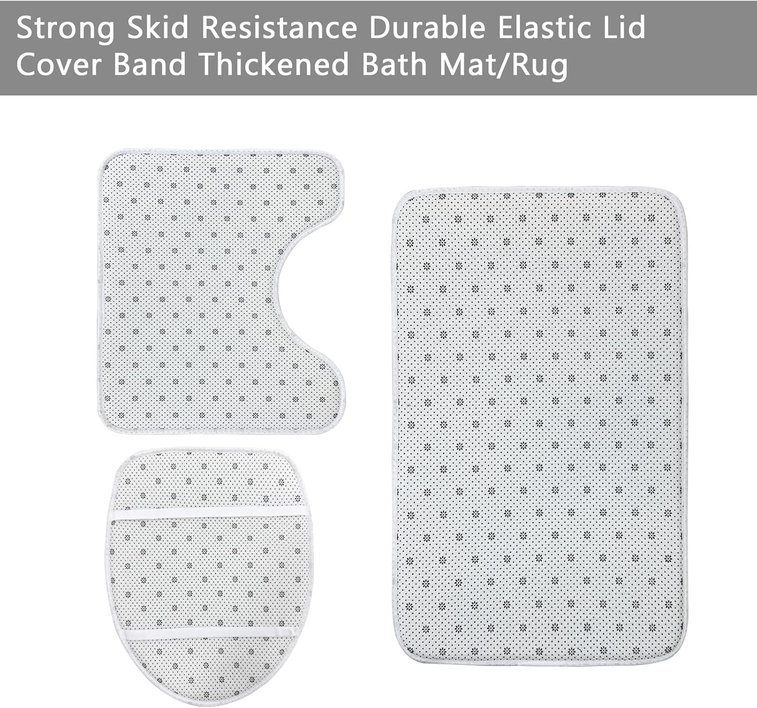 4 PCS Gothic Skull Skeleton Shower Curtain Set 72Wx72H Halloween Bathroom Set Black Goth Non-Slip Bath Rug Toilet Lid Cover U Shape Mat Complete Bathtub Accessories with 12 Hooks Bathroom Decor