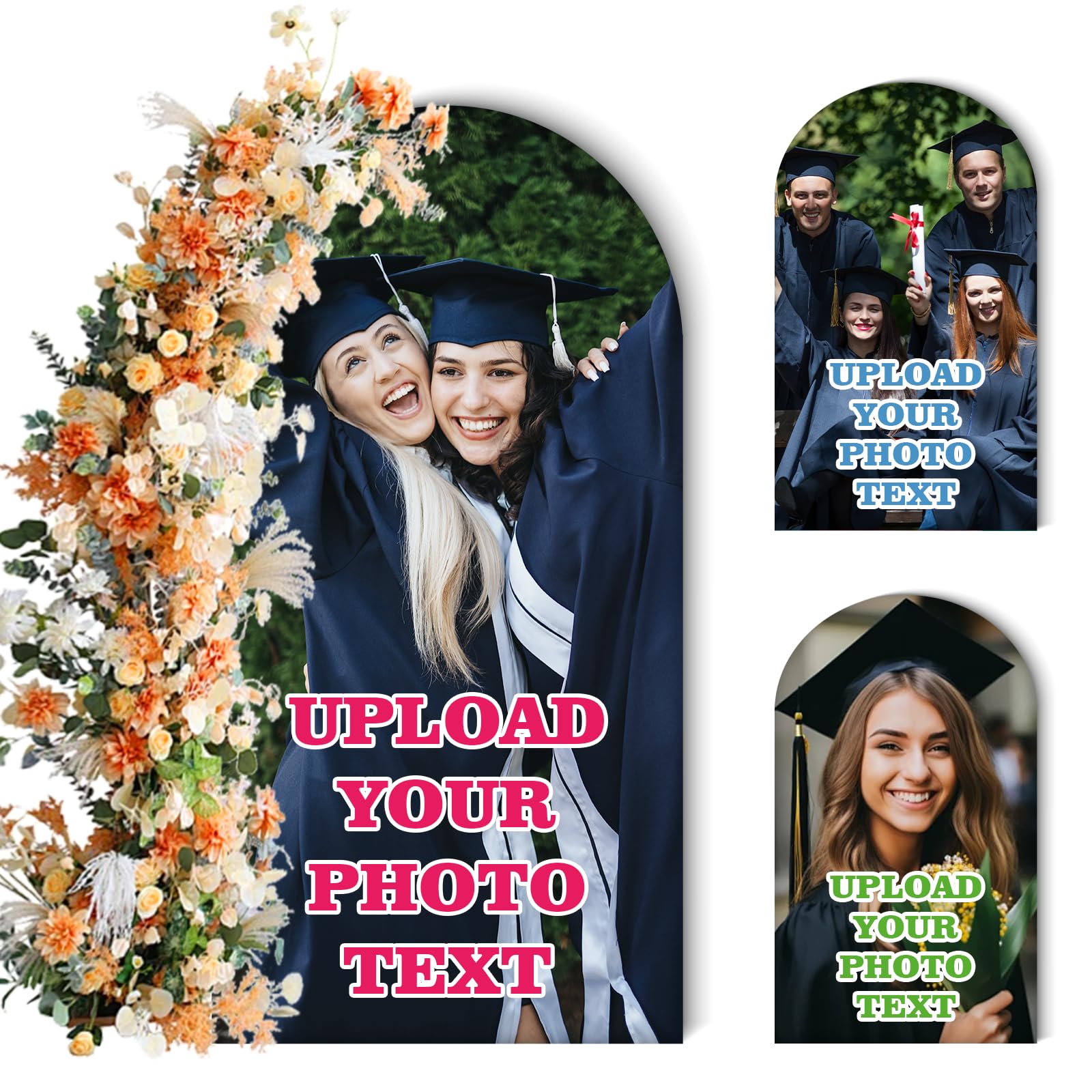 Personalized Photo Arch Cover Custom Arch Backdrop Cover Design Your Own Arch Cover Decoration Arch Cover for Party Graduation Wedding Birthday