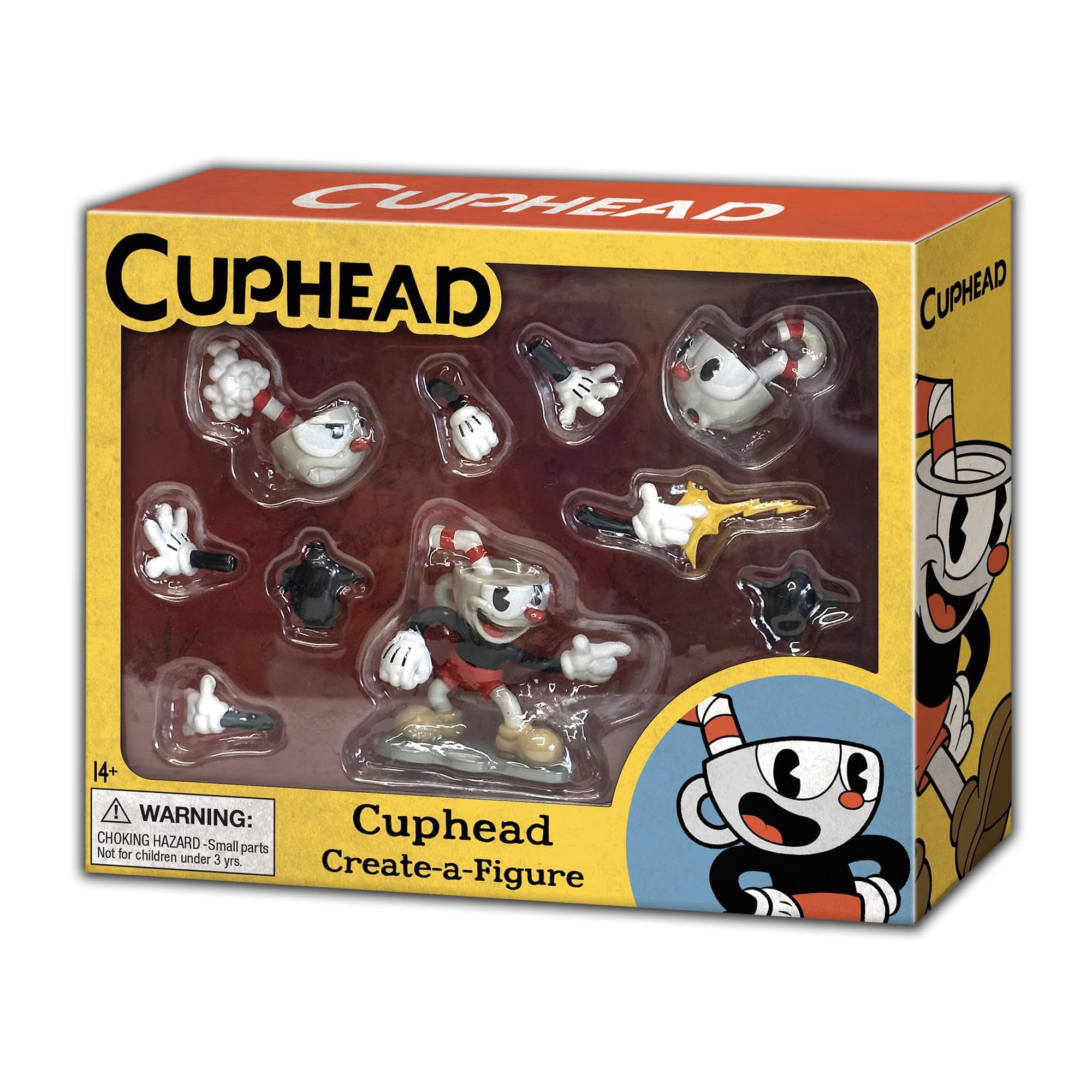 Amazon.co.jp: Toynk Cuphead Cuphead Create-A-Figure 3インチ ミニ