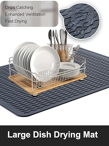 Miniatura 6 de Cubiertas Superiores de Estufa para Estufa Eléctrica, Protector de Cubierta Superior de Estufa de Vidrio de Silicona Resistente de Grado Gris