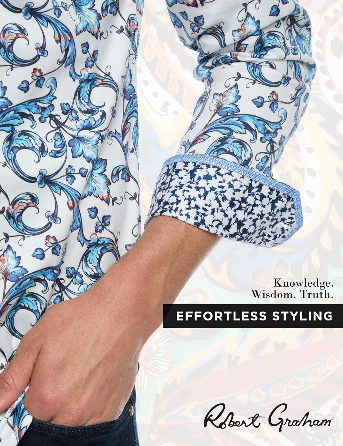 Robert Graham Mens Acosta Long Sleeve Woven Button Down Shirt - Image 4