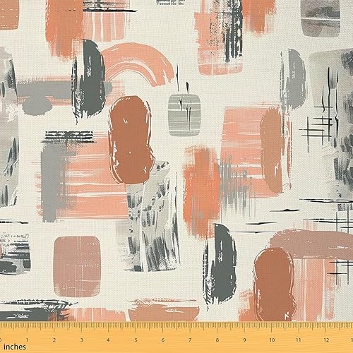 Miniatura 18 de Feelyou Tela de Flores Groovy por Yarda 5 Yardas Niños Tela de Tapicería Floral Retro para Sillas para Niños Niñas Adolescentes Flores Hippie 70S