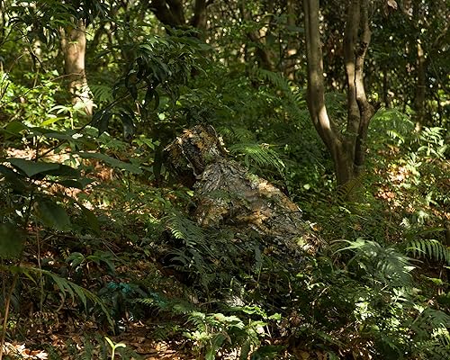 Miniatura 2 de Ginsco Ghillie Suit - Juego de guantes de máscara de cara completa, traje de camuflaje frondoso 3D para hombres, fotografía de caza al aire libre