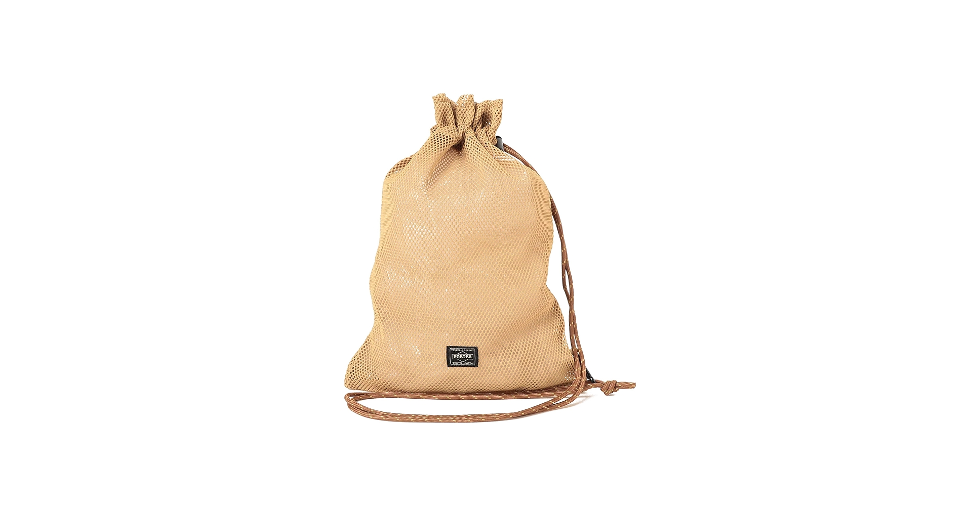 PORTER ×BEAMSメッシュ ボディバッグ ベージュMサイズ BEAMS × PORTER / 別注 Mesh Purse (M)（ショルダーバッグ