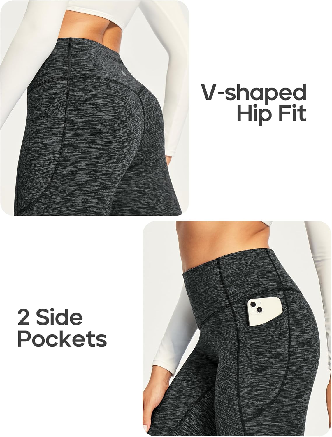 Heathyoga Fleece Lined Leggings Women with Pockets Thermal Leggings for Women Tummy Control Warm Winter Pants Yoga Pants - Image 5