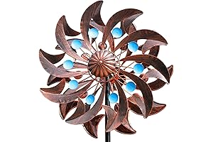 Brown Metal Kinetic Wind Spinner