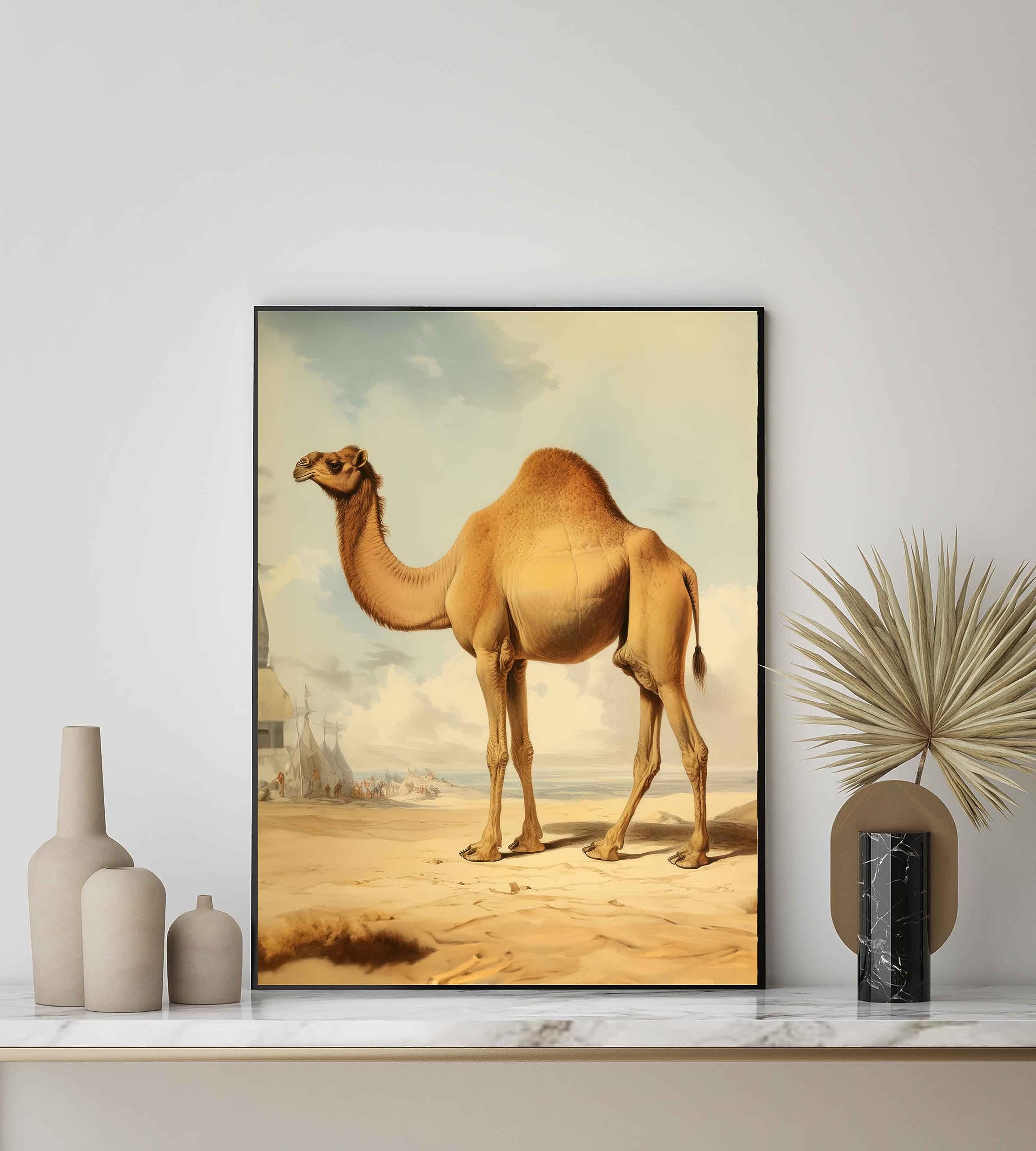 Amazon.com: Camel Vintage Poster Art Print Retro Animal Wall Art