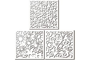 White Wood Wall Decor Set of 3