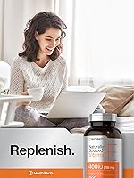 Vista 6 de Horbäach Cápsulas de cápsulas blandas de vitamina E 400 iu 268 mg 300 unidades Fórmula de origen natural sin OMG y sin gluten D-alfa