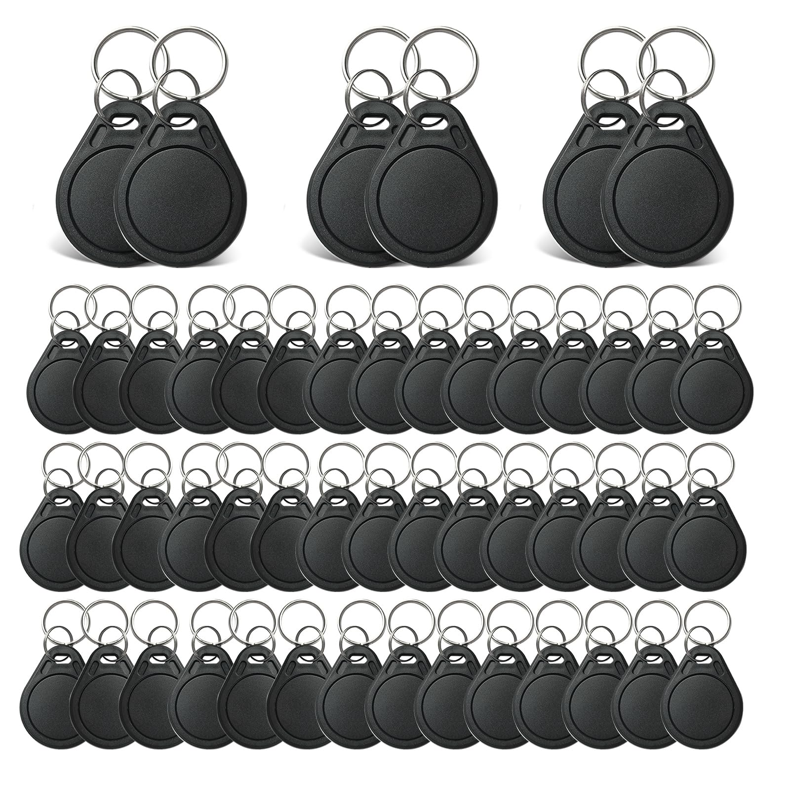 NFC Tag Ntag215 NFC Chip NFC Keyfob Programmable NFC Tag 504 Bytes Memory, Compatible with iPhone Shortcuts iOS App Homekit Android Smartphone Apps (50pcs)