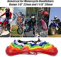 JFG RACING Univerzális Motoros Kézvédő 22-28 mm Kormányhoz - Alumínium Ötvözet és Polipropilén Anyagú Dirt Bike Védőelem, Piros 5