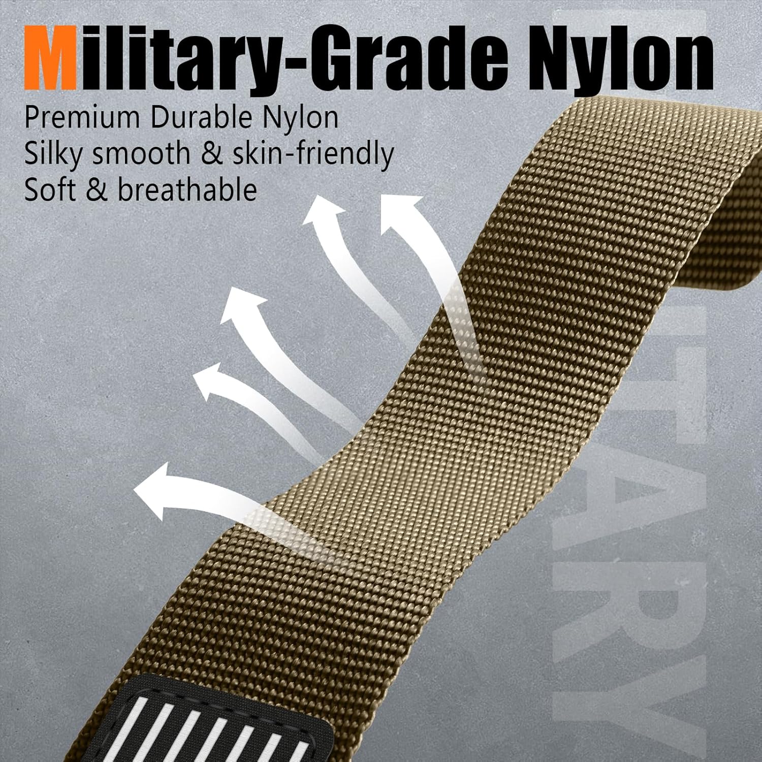 Rugged Nylon- Compatible with Apple Watch Ultra 3/ Ultra 2 Band 49mm Men,Magnetic Tactical Soft Stars- Stripes Flag Sport Strap for iWatch Bands 46mm 45mm 44mm 42mm Series 11 10 9 8 7 6 5 4 3 2 1 Se