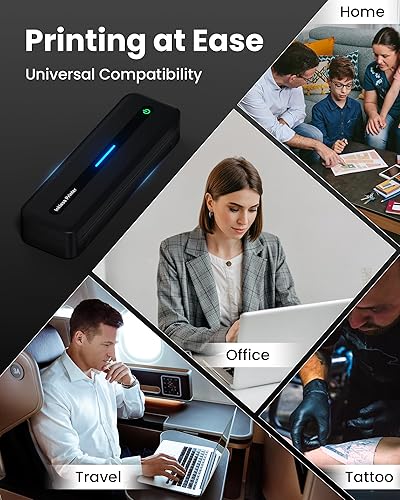 Miniatura 7 de Itari M832 Impresora portátil inalámbrica para viajes, impresora Bluetooth para teléfono, laptop, impresora compacta térmica sin tinta para uso