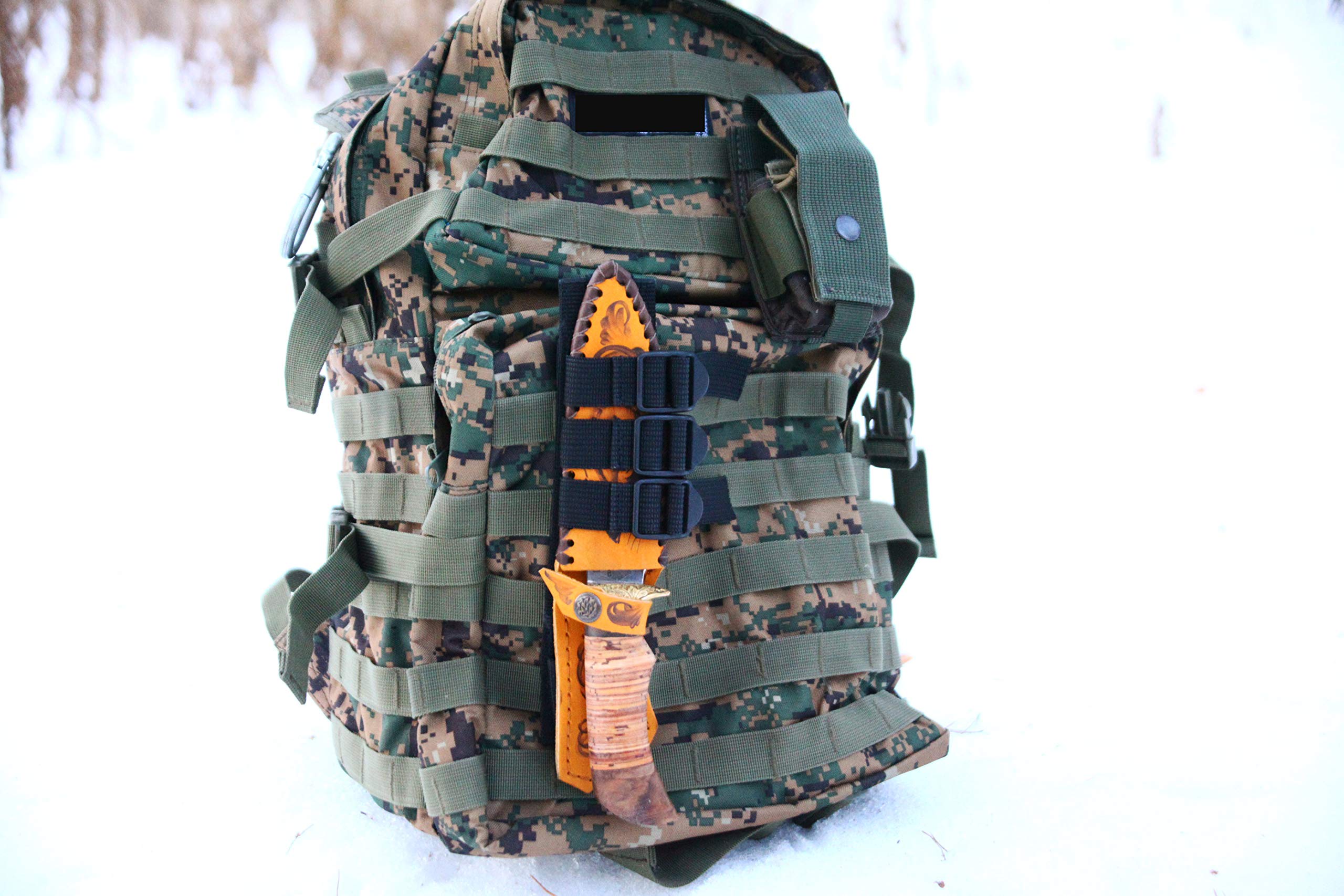 MOLLE Knife Sheath Adapter Holder/Attaching Knife to M.O.L.L.E. Webbing