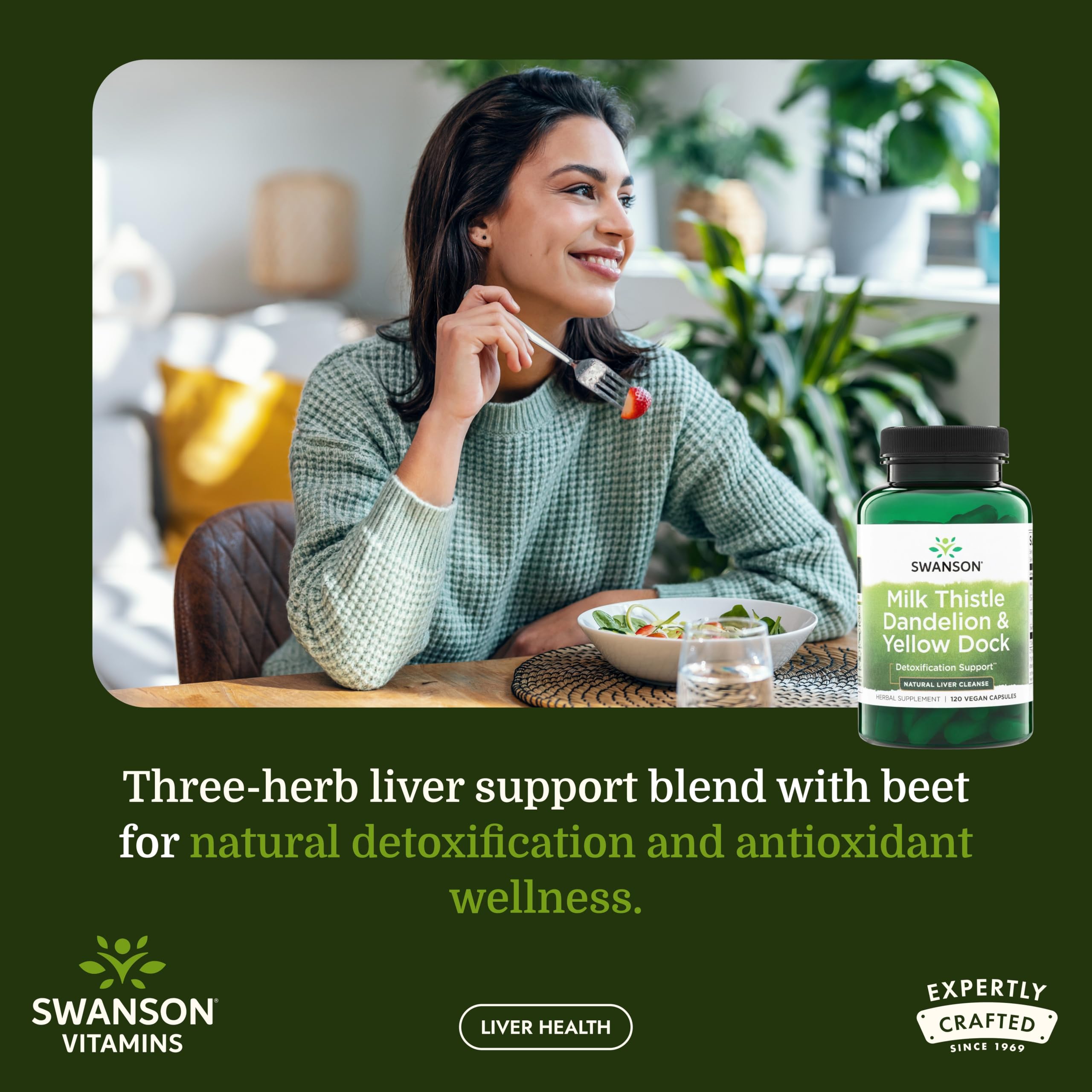 Swanson Milk Thistle, Dandelion and Yellow Dock, 120 Capsules, 1 Pack — Amazon image 2