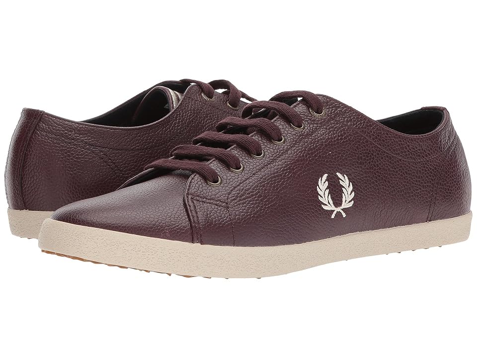 

Fred Perry Kingston Scotchgrain Leather (Oxblood/Natural) Men's Shoes