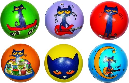 Raymond Geddes Pete The Cat - Juego de juguetes antiestrés (12 unidades)