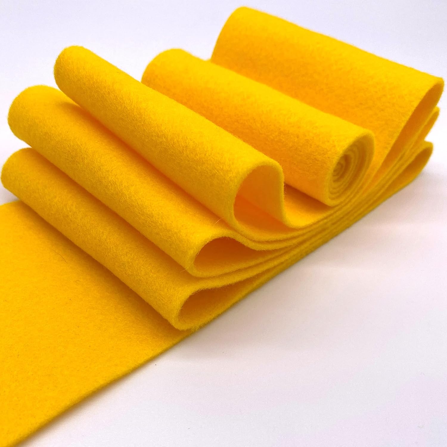 Acrylic Felt Fabric Yellow 20 Yards- 72" Wide by 720" Long Craft Felt
